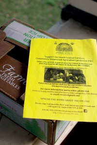 Boxed goods · The South Central Farmers organization currently offers boxes of organic food for students to pick up at the JEP House. - Joseph Chen | Daily Trojan 
