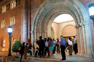 Beloved · Students gather outside Bovard Auditorium Monday evening in preparation for Thu “Roy” Yain Kyaw’s memorial service. - Tony Zhou | Daily Trojan 