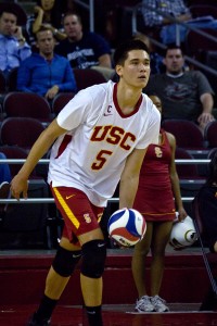 Helping hand · Junior setter Micah Christenson had 46 assists and 17 digs in the Trojans’ straight set win over conference rival Long Beach State. - Joseph Chen | Daily Trojan 