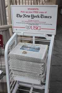 Read all about it · The New York Times is now available for students at Tutor Campus Center, the Annenberg School and Leavey Library. - Kevin Fohrer | Daily Trojan 