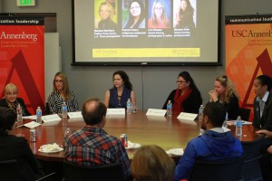 Girl Power · From left to right: Lori Shepler, Marissa Roth, Pamela Peters and Barbara Davidson spoke with students about their experiences and challenges they faced as female photojournalists.  - Corey Marquetti | Daily Trojan 