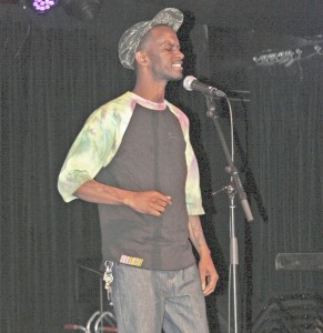 Rhyme time · Judah 1, a slampoet from Pomona, performed a piece about black identity at Ground Zero on Tuesday evening. - Maral Tavitian | Daily Trojan 