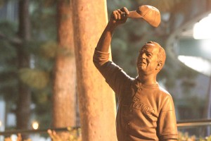 Winning tradition · Rod Dedeaux amassed 1,342 wins and a record 11 national titles as the head coach of the USC baseball team from 1942 to 1986. USC unveiled a statue honoring Dedeaux before Sunday’s game. - Corey Marquetti | Daily Trojan 