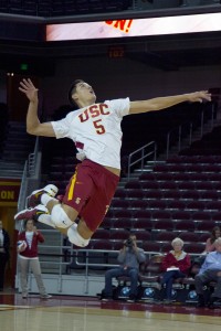 Back in action · Junior setter Micah Christenson missed USC’s last two matches due to injury, but will return for the matches against Hawai’i. - Tucker McWhirter | Daily Trojan 