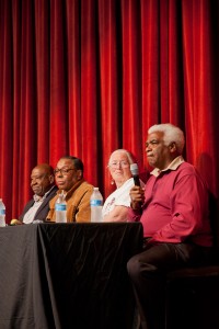 Heroics · The panelists discussed Mulholland’s role throughout the Civil Rights Movement during the event which took place Wednesday night. - Ralf Cheung | Daily Trojan 