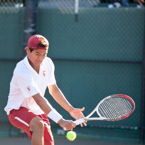 Wild one · Senior captain Ray Sarmiento earned a qualifying wild card berth to the BNP Paribas Open at Indian Wells this weekend. - Ralf Cheung | Daily Trojan 