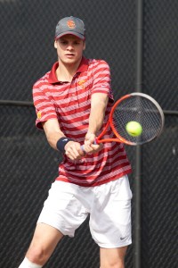 Smooth operator · Junior Yannick Hanfmann was key to the Trojans’ success over the weekend, not dropping a single set in singles or doubles. - Ralf Cheung | Daily Trojan 