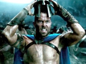 Geek myth · Athenian General Themistokles (Sullivan Stapleton) marches against the Persian armies of the god-king Xerxes, played once again by Rodrigo Santoro, in 300: Rise of an Empire. - Photo courtesy of Warner Bros. 