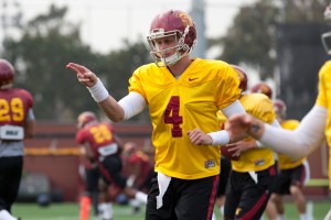 Chasing the dream · Redshirt freshman Max Browne is entering the 2014 season with hopes of landing the starting quarterback position. Browne’s competition is incumbent starter Cody Kessler, a redshirt junior. - Ralf Cheung | Daily Trojan 