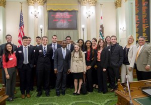 Future leaders · Twenty-eight students from the Jesse M. Unruh Institute of Politics travelled to Sacramento for a three-day seminar with USC faculty members Anthony Portantino and Tony Strickland. The event focused on recent electoral reforms and the stressed the importance of bipartisanship. - Photo courtesy of Nathaniel Haas 