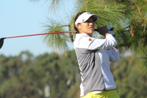 Walk in the park · Sophomore Annie Park fired a 4-under 68 in the second round of the Farms Invitational yesterday, tying for a team best. Park and freshman Karen Chung were the only teammates to shoot in the 60s. - Courtesy of USC Sports Information  