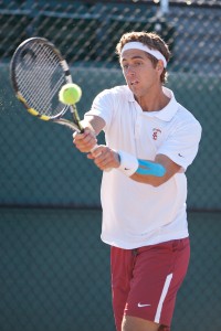 Streaking · Junior Roberto Quiroz  has won seven consecutive singles matches and has put together an 11-1 record in dual matches this season. - Ralf Cheung | Daily Trojan 