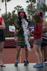 Miss Relay · Eric Gaurderman, a sophomore majoring in computer engineering, participates in a pageant event during Relay for Life. - Christopher Roman | Daily Trojan 
