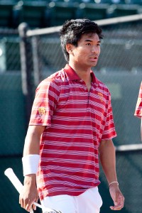 Team effort · Senior captain Ray Sarmiento dropped back-to-back singles matches this weekend, but the Trojans still earned two victories. - Ralf Cheung | Daily Trojan 