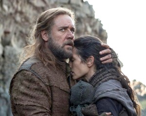 Perfect storm · Noah, played by Russell Crowe, and his family struggle to survive an apocalyptic deluge — and each other — in director Darren Aronofsky’s new, bold biblical epic Noah, due on Friday. - Photo courtesy of Fox News 