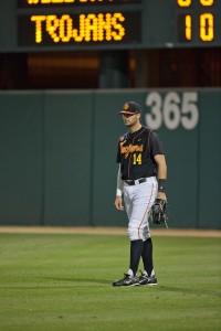 Light ’em up · Sophomore outfielder Vahn Bozoian leads the Trojans with three home runs this season as well as a .269 batting average in his 30 appearances for USC. Last season, he averaged .224 and hit two home runs. - Ralf Cheung | Daily Trojan 