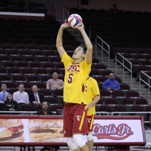 Setting the standard · Junior setter Micah Christenson was named a first-team All-American by the AVCA on Thursday. The Honolulu native led the team with 26 service aces and 1,046 assists this season. - Nick Entin | Daily Trojan 