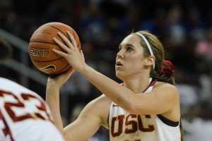 Chasing the dream · Senior forward Cassie Harberts, who served as team captain and led the Women of Troy in average minutes played (32.9) and blocks on the season (27), was drafted by the Atlanta Dream Monday night. - Benjamin Dunn | Daily Trojan 