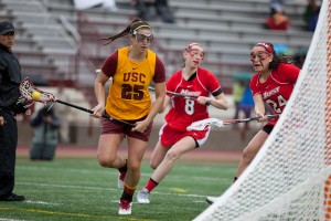 Leading the charge · Sophomore attacker Caroline de Lyra added six goals to her season total in USC’s last regular season game against Marquette. De Lyra is third on the team with 25 goals this season. - Ralf Cheung | Daily Trojan 