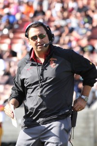 Star power · First-year head coach Steve Sarkisian is likeable and media-friendly, traits that will help USC step back into the spotlight. - Nick Entin | Daily Trojan 
