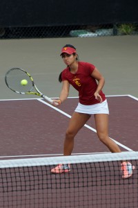 Finisher · Junior Zoë Scandalis clinched both of USC’s matches this weekend, with 7-5, 6-4 victories against Arizona State and Arizona. - Jazmine Rolle | Daily Trojan 