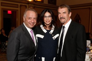 Benefactors · (Left to right) Keck School of Medicine of USC Dean Carmen Puliafito; Alia Tutor, donor of the chair position and Richard Paulson, director of USC Fertility and the first person to hold the Alia Tutor Endowed Chair. - Photo courtesy of Steve Cohn 