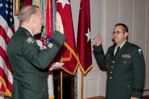 U.S. Maj. Gen. Harold Greene, right, was killed in his first combat deployment to Afghanistan. | Public Domain photo courtesy of Matthew Hickman, U.S. Army 