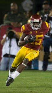 In good hands · Junior wideout Nelson Agholor will be one of six co-captains for USC this season. Agholor led the Trojans with 918 receiving yards and six touchdowns while starting every game in 2013. - Ralf Cheung | Daily Trojan 