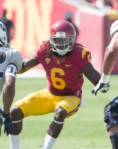 Just joshin’ · USC senior defensive back Josh Shaw has admitted that he did not in fact suffer injuries to both ankles while saving the life of his drowning nephew. Shaw, who is suspended, had four interceptions last season. - Ralf Cheung | Daily Trojan 