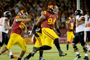 Light him up · Junior defensive end Leonard Williams will be crucial in slowing down Arizona State running back D.J. Foster. Foster is averaging 135.0 rush yards per game, good for ninth in the country. - Mariya Dondonyan | Daily Trojan 
