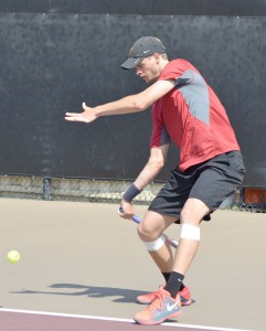 Top dog · Senior Yannick Hanfman is set to take over the top singles spot for USC this season. Hanfmann is the nation’s No. 2 singles player. - Daily Trojan File Photo 