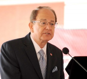 Halfway there · President C.L. Max Nikias speaks at the launch of a fundraising initiative in November 2012. USC has raised $3.7 billion to date. - Daily Trojan file photo 