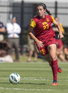 Hat trick · Senior midfielder Alex Quincey was one of two USC players to record three goals in the team’s home opener against UC Riverside. - Ralf Cheung | Daily Trojan 