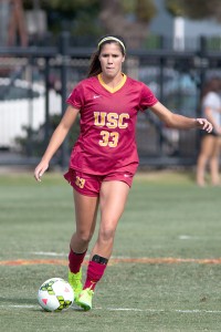 Bang bang · Junior forward Katie Johnson leads USC in shots taken this year (35) and shots on goal (17). She’s scored on four of her attempts. - Brian Ji | Daily Trojan 