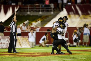 Pandemonium · The Pac-12 conference has seen its share of wild endings so far this season. Arizona defeated Cal on a last-second Hail Mary last month, while USC suffered the same fate against Arizona State on Saturday. - Tony Zhou | Daily Trojan 