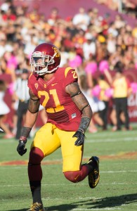 Kill the Cougs · Sophomore safety Su’a Cravens, who has been playing linebacker recently, will be crucial in slowing down Washington State. - Mariya Dondonyan | Daily Trojan 
