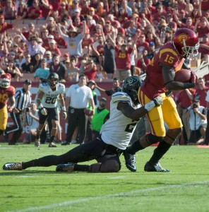 All day Agholor · Like his quarterback, junior wide receiver Nelson Agholor had a career day Saturday, hauling in three touchdown catches. - Mariya Dondonyan | Daily Trojan 