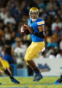 Hunting Hundley · Quarterback Brett Hundley has twice led UCLA to wins over USC, including a 35-14 victory at the Coliseum last season. -  Photo courtesy of Scott Chandler 
