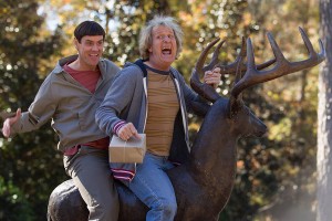 They still got it · Jim Carrey and Jeff Daniels have not missed a beat from their absurd antics of the original Dumb and Dumber from 1994. - Photo courtesy of Universal Pictures 