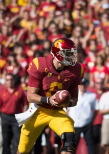 Win the day · Redshirt junior quarterback Cody Kessler recorded yet another impressive performance during Saturday’s 44-17 win over Washington State, putting up a career-high 400 yards through the air. - Mariya Dondonyan | Daily Trojan 