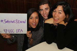 Team effort · Members of Safe not SCared, from left to right: Bianca Nasser, Tyler Matheson and Jen Pongsai, came together after noticing a lack of satisfactory help available to students suffering from mental illness. - Photo courtesy of Tyler Matheson 