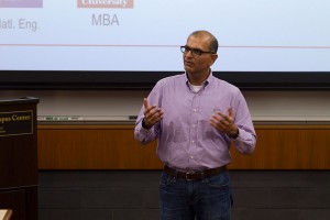 Top gear Deepak Ahuja, the chief financial officer of Tesla Motors, spoke to students as part of the Trojan Scholars Society Distinguished Lecture Series at the Ronald Tutor Campus Center on Monday night. — Tucker McWhirter | Daily Trojan