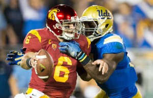 Losing control · Redshirt junior quarterback Cody Kessler and the Trojans fell to UCLA for the third straight time on Saturday night. Kessler went 22-of-34 for 214 yards and one touchdown in a losing effort. - Ralf Cheung | Daily Trojan 