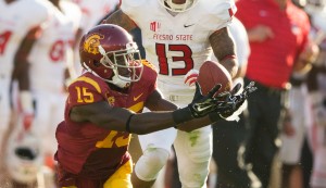 First and foremost · Junior Nelson Agholor was one of two wide receivers to earn first team all-conference honors. Agholor boasts 1,233 receiving yards and 11 touchdowns this season along with two punt return scores. - Ralf Cheung | Daily Trojan 