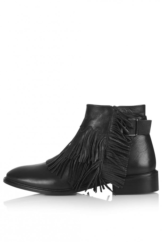 Topshop Fringed Bootie $150.00 