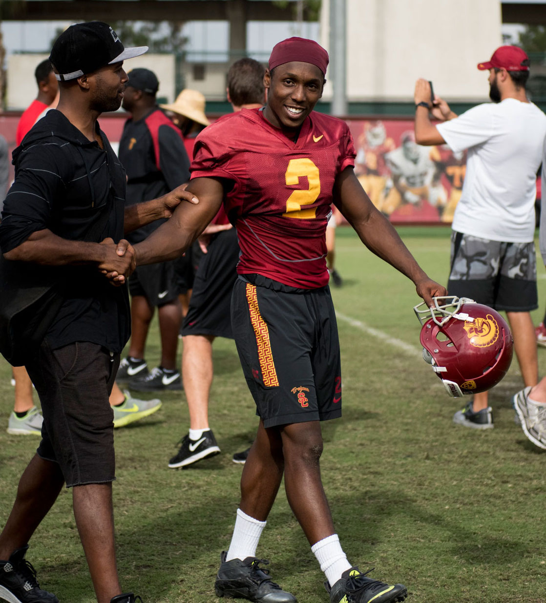 Strictly business · Sophomore Adoree’ Jackson and the Trojans hope to commemorate the 10th anniversary of the famous “Bush Push” with the program’s seventh victory in its last 10 games in South Bend. - Mariya Dondonyan | Daily Trojan