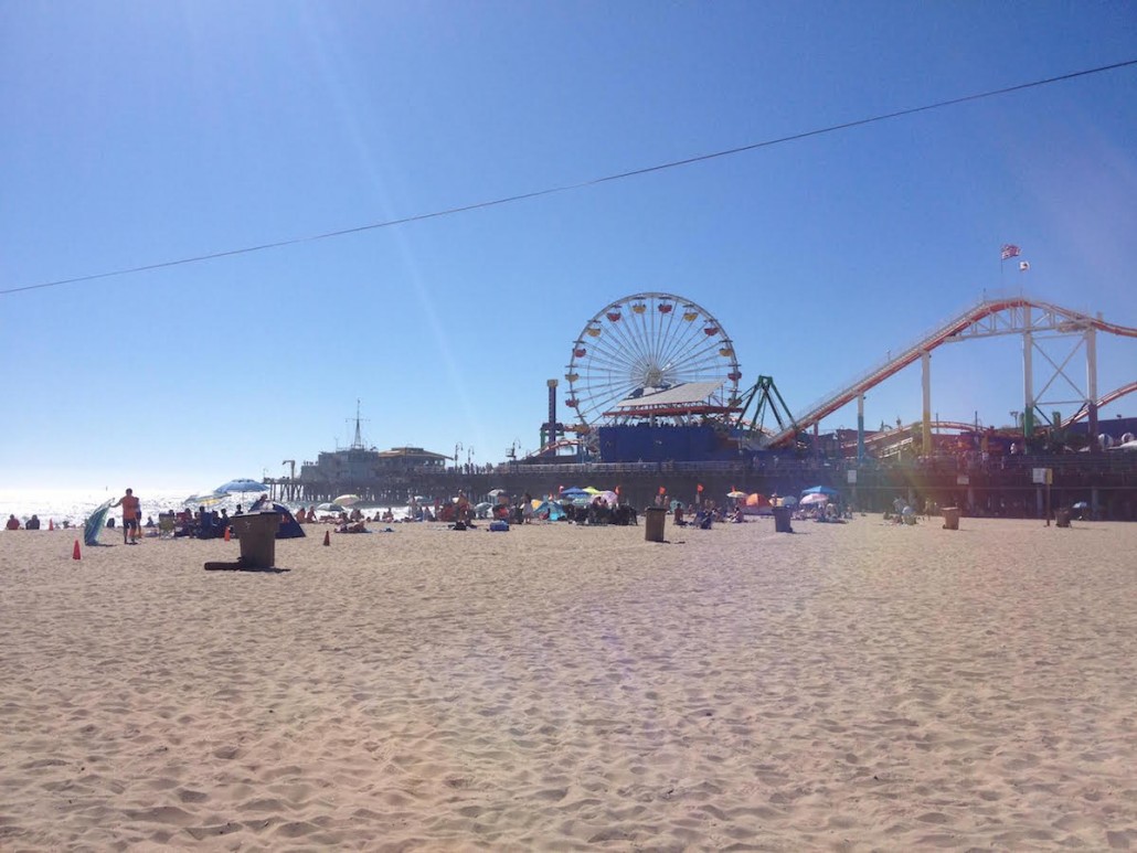 The ferris wheel is a great addition to the board walk in Santa Monica. Charlie Wulff | Daily Trojan