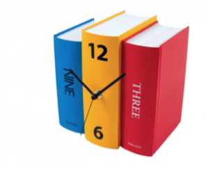 Bookshelf clock: Because your hipster friends likely still appreciate analog clocks. $32 on Amazon