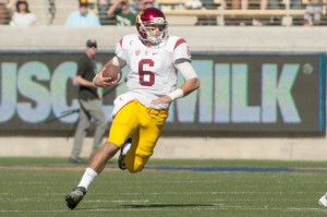 Replacing Cody · With Cody Kessler moving on, the Trojans must pick between redshirt junior Max Browne and redshirt freshman Sam Darnold — both of whom are more mobile than Kessler — for their next quarterback. Nick Entin | Daily Trojan