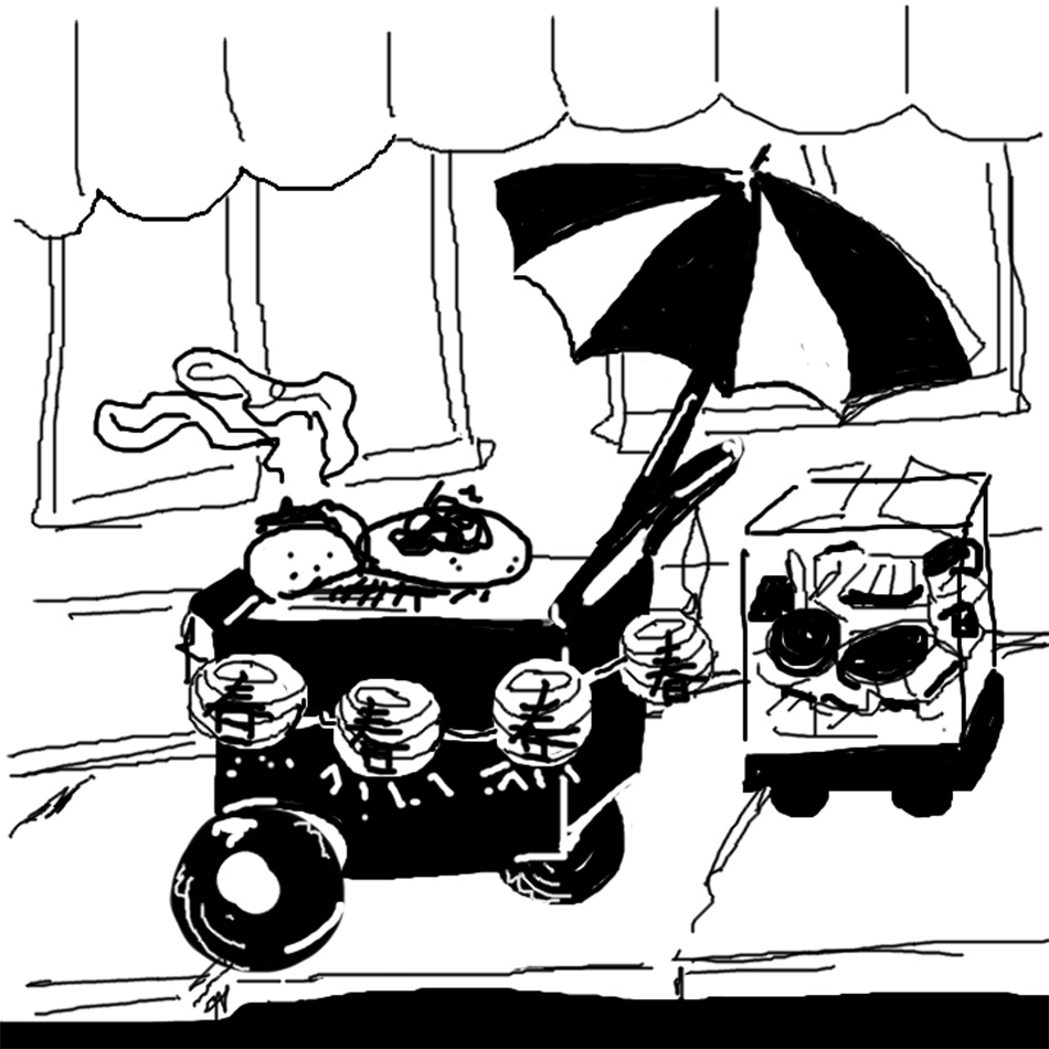 vendor clipart black and white